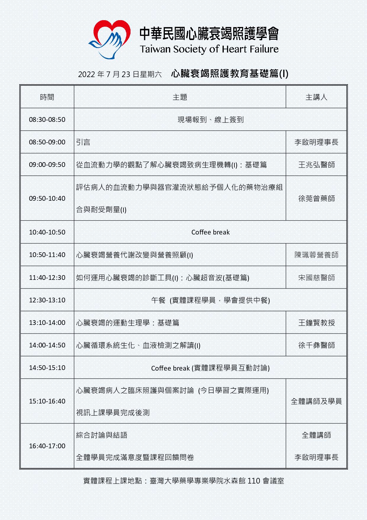 心臟衰竭照護教育基礎篇(I)